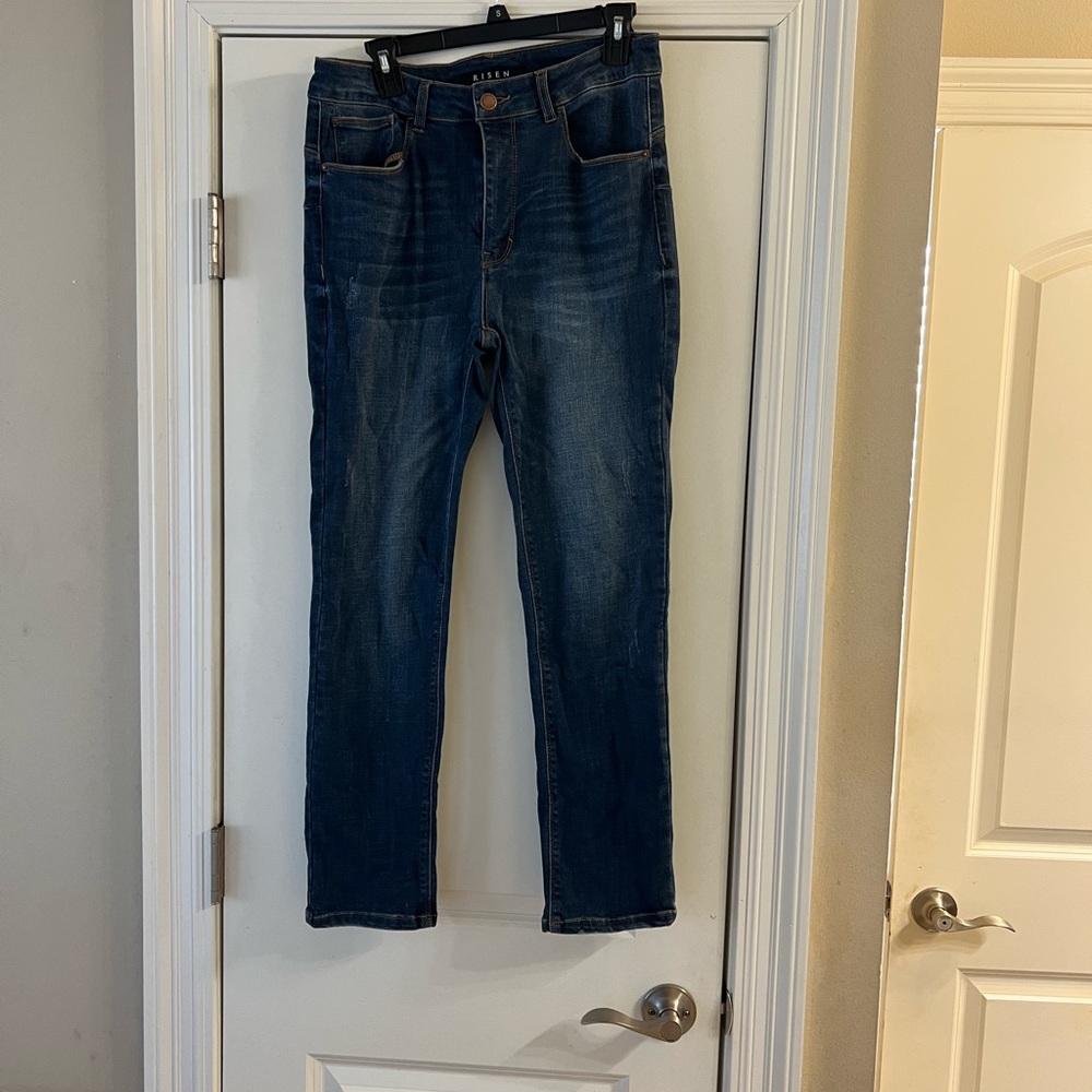 Women's Straight Leg Blue Jeans